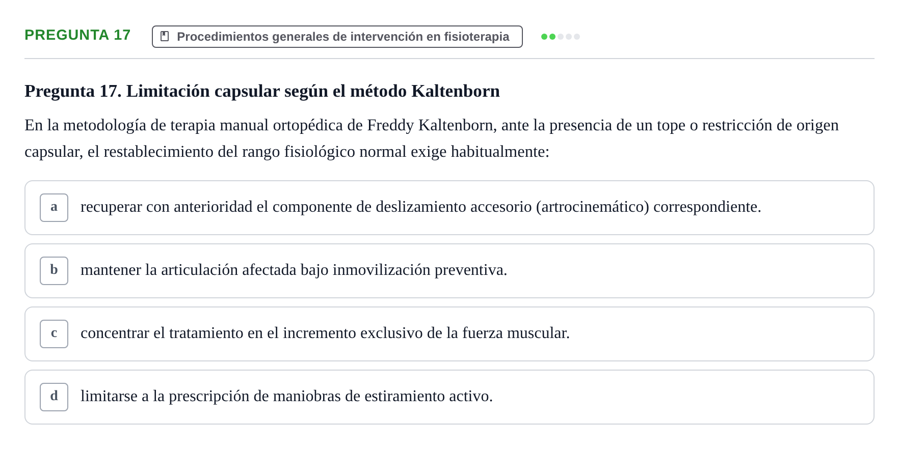Enunciado: Pregunta 17