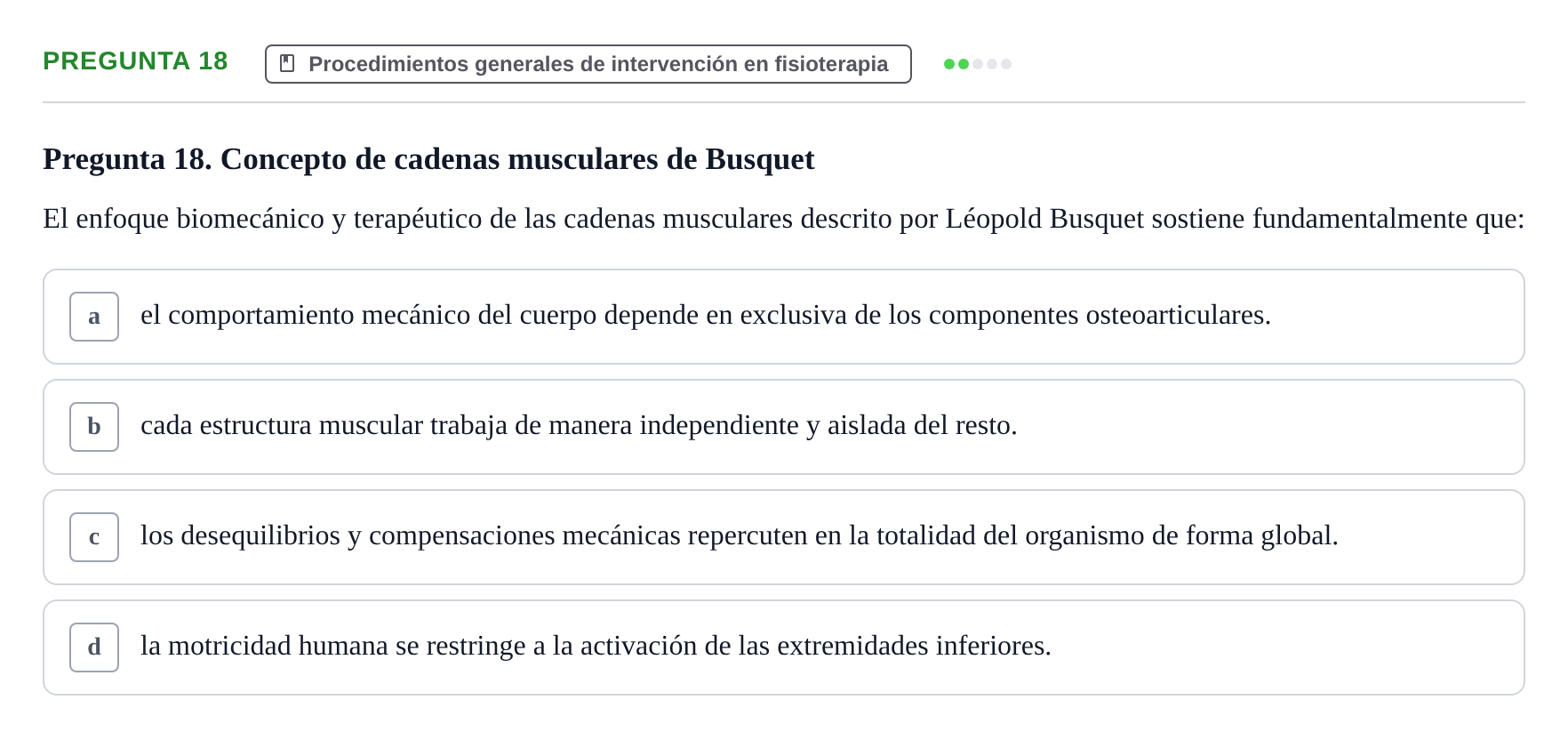 Enunciado: Pregunta 18