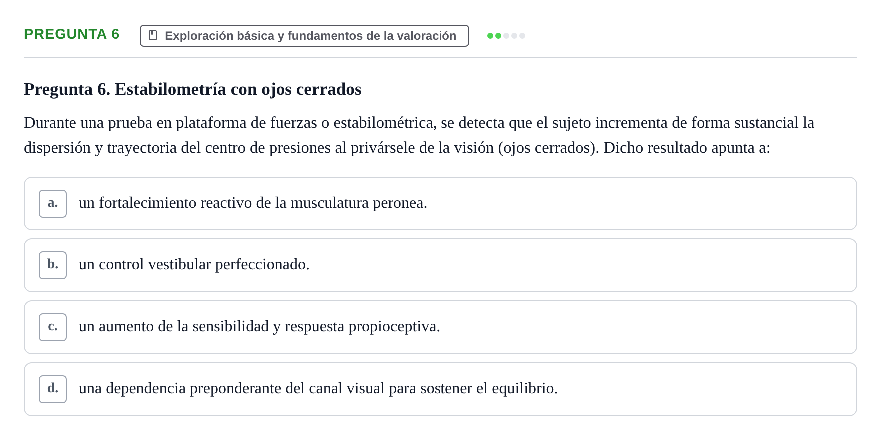Enunciado: Pregunta 6