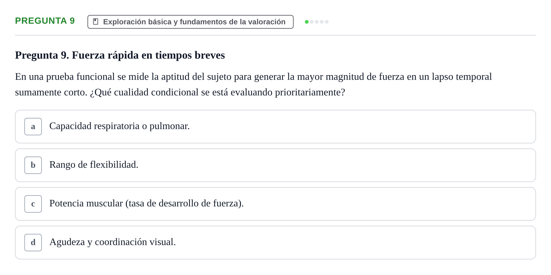 Enunciado: Pregunta 9
