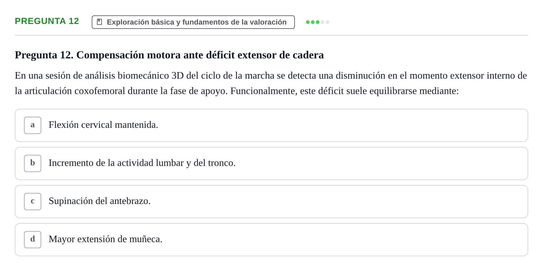 Enunciado: Pregunta 12