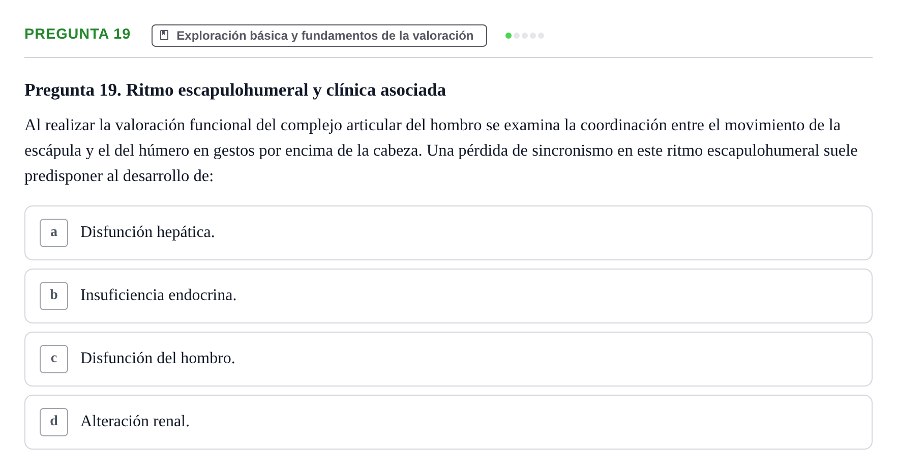 Enunciado: Pregunta 19