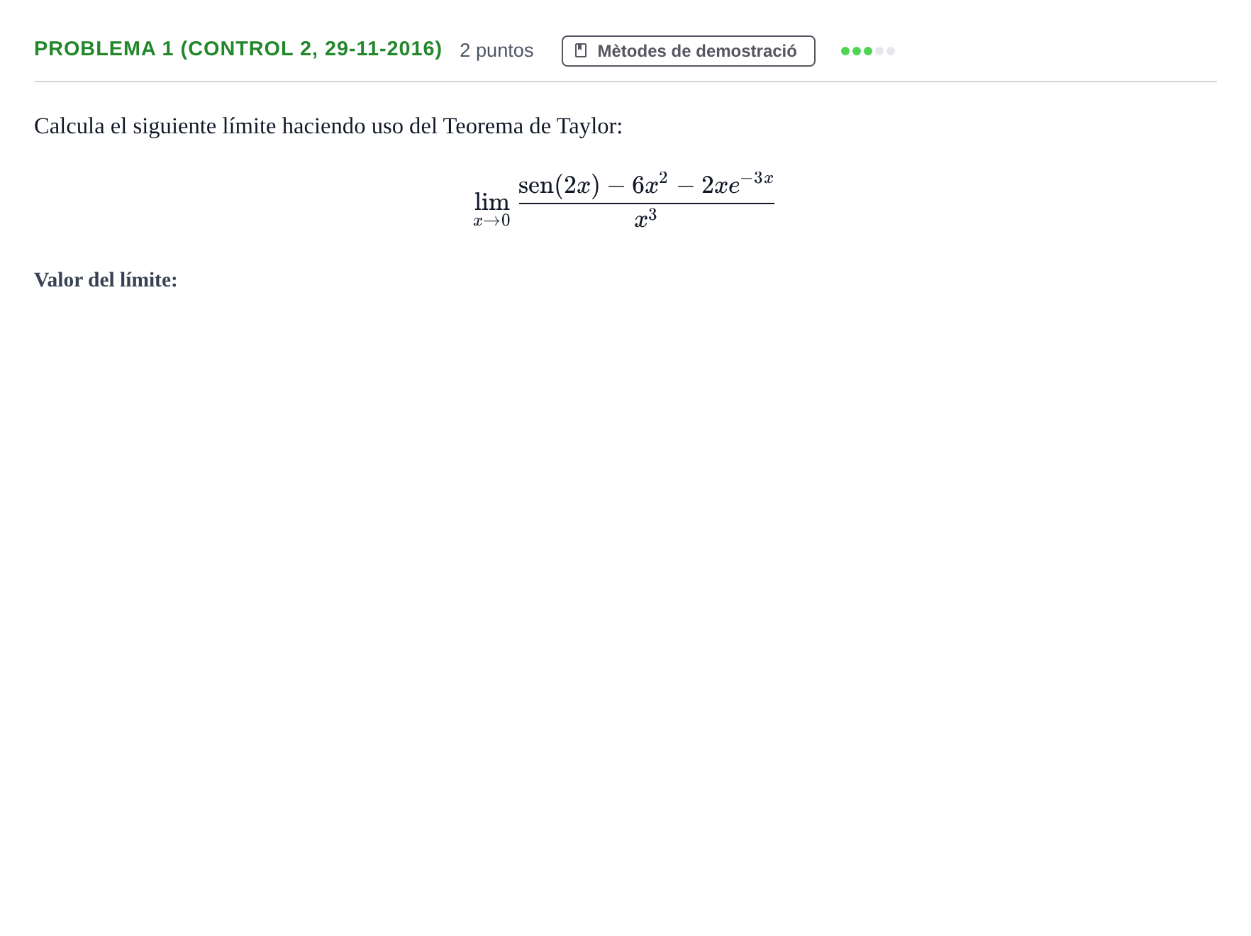 Enunciado: Problema 1 (Control 2, 29-11-2016) · Fonaments Matemàtics UPC 2016