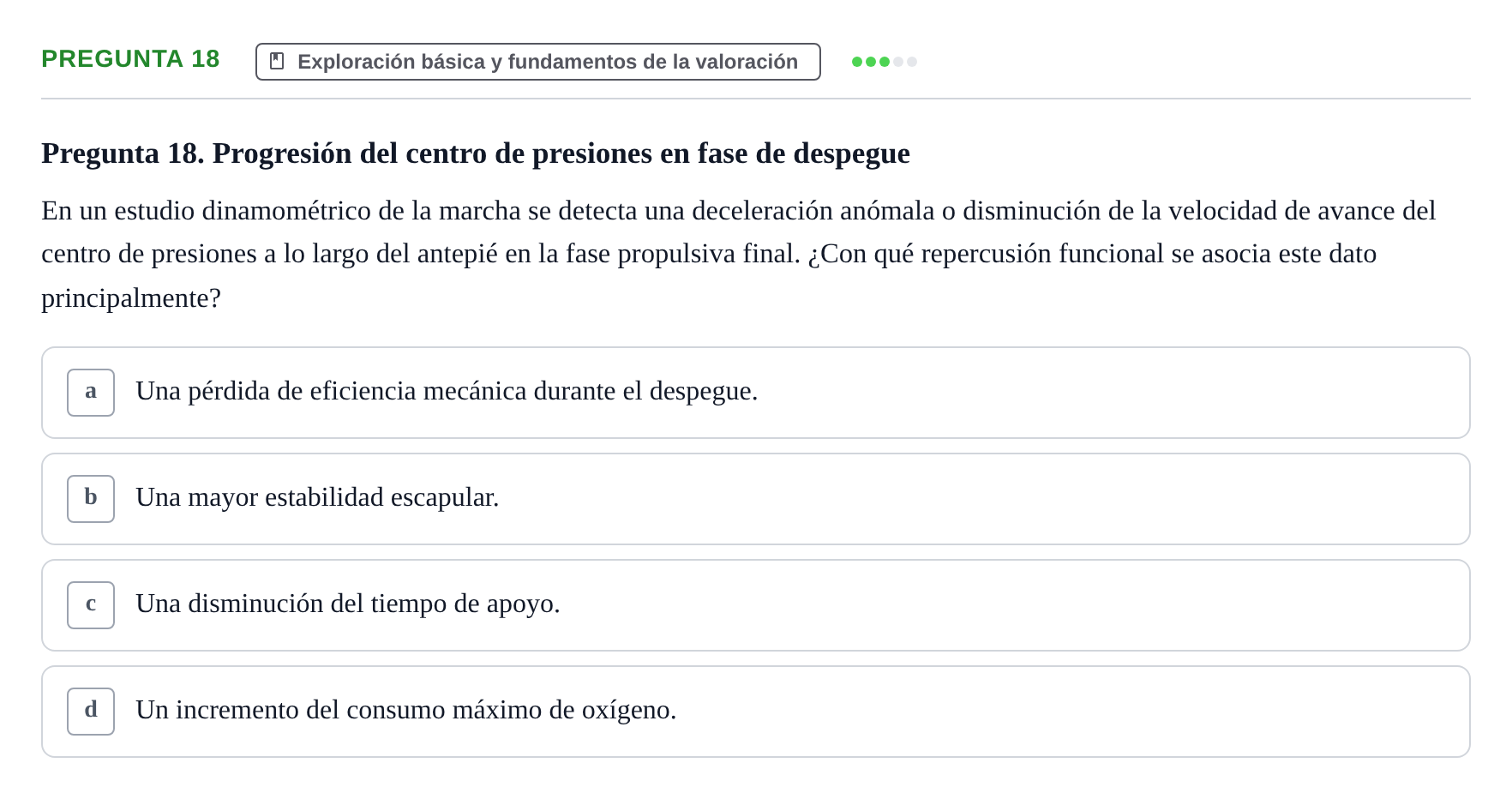 Enunciado: Pregunta 18