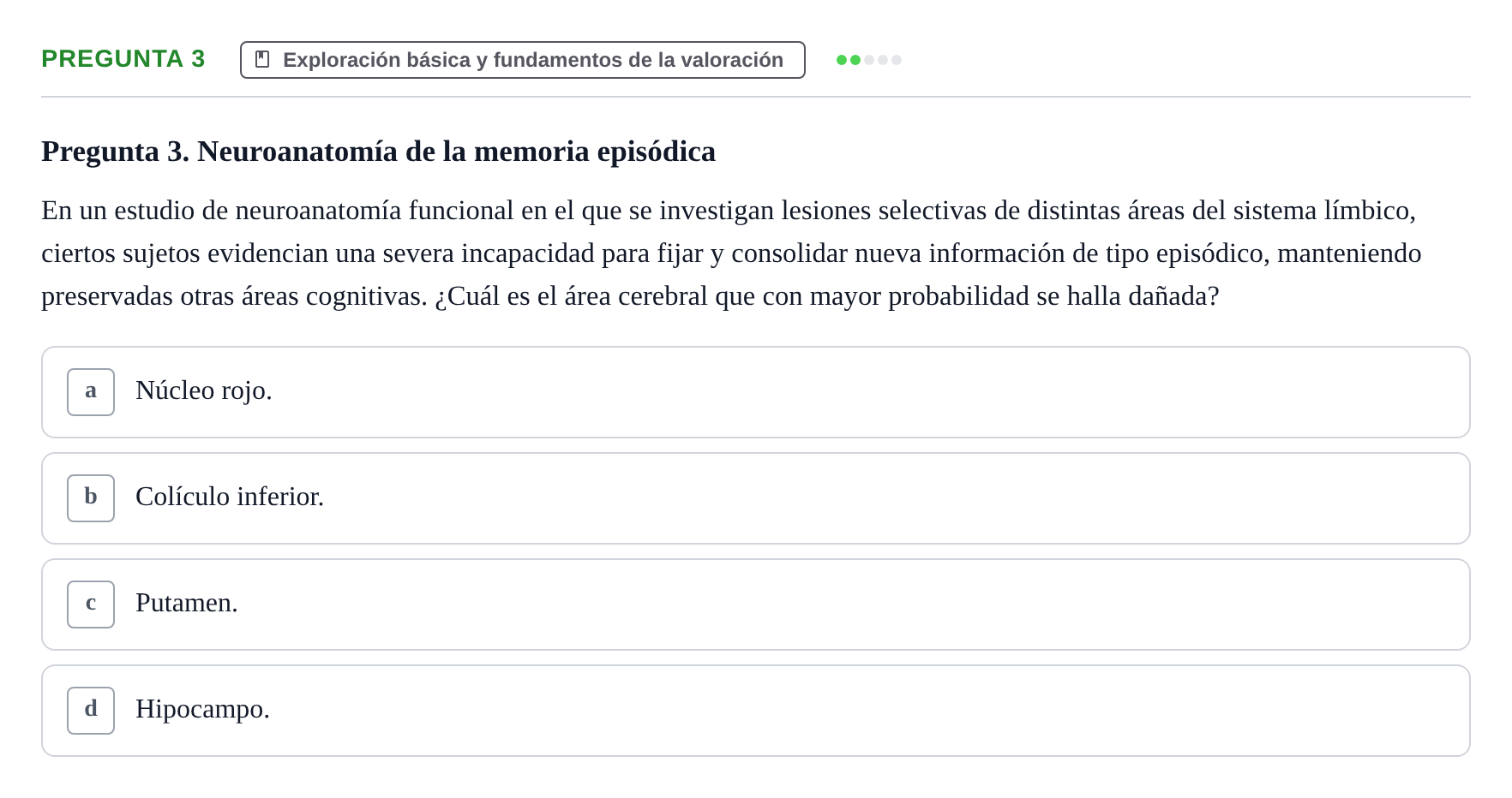 Enunciado: Pregunta 3