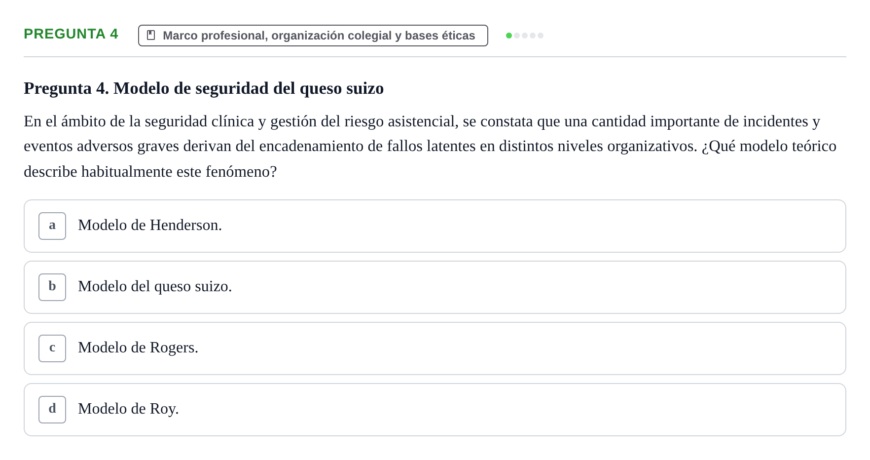 Enunciado: Pregunta 4