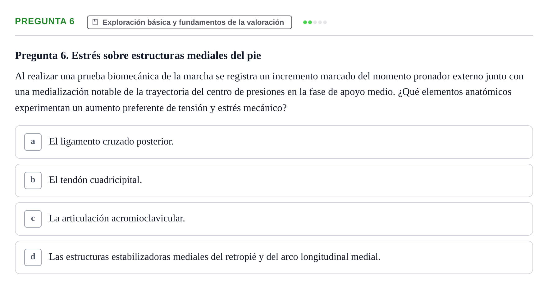 Enunciado: Pregunta 6
