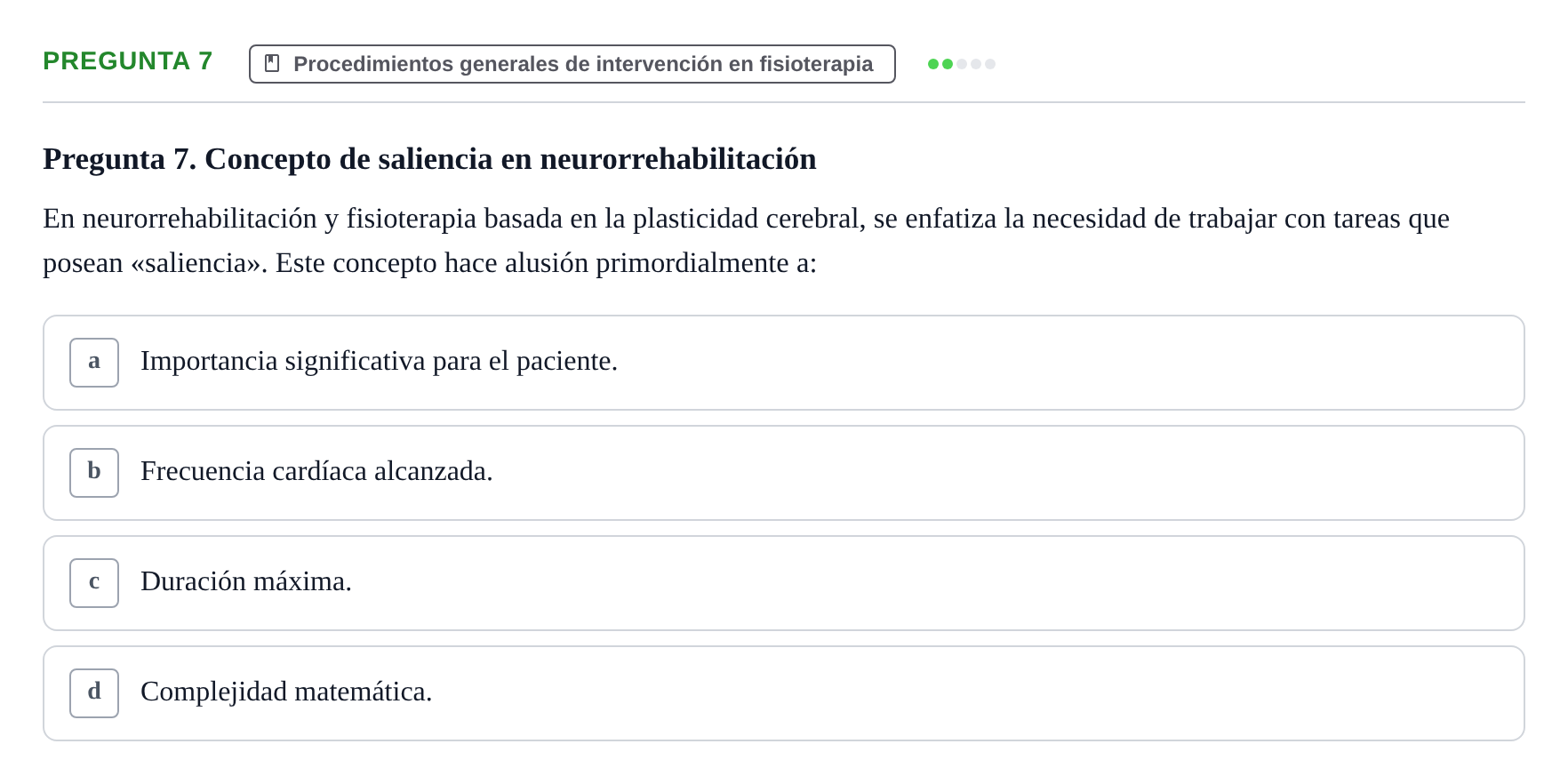 Enunciado: Pregunta 7