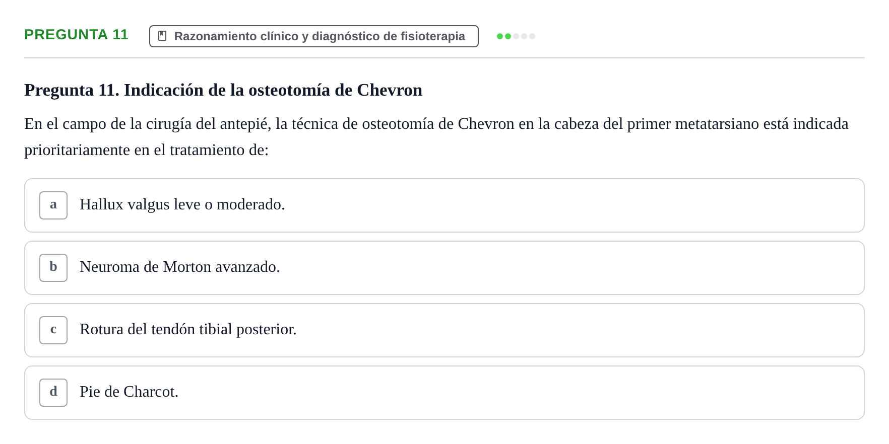 Enunciado: Pregunta 11