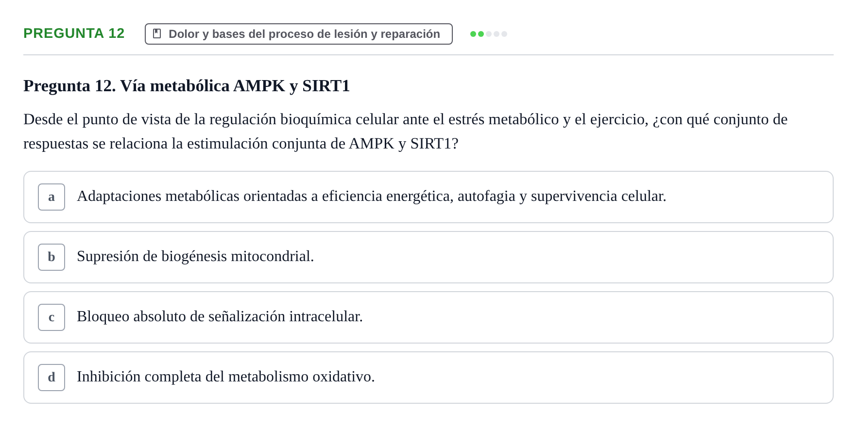 Enunciado: Pregunta 12
