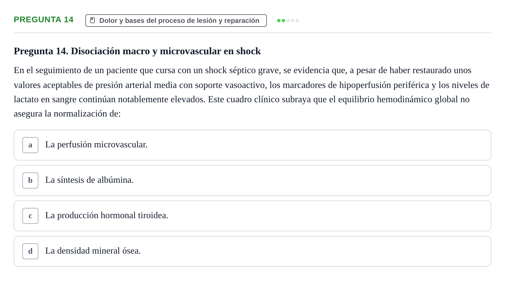 Enunciado: Pregunta 14