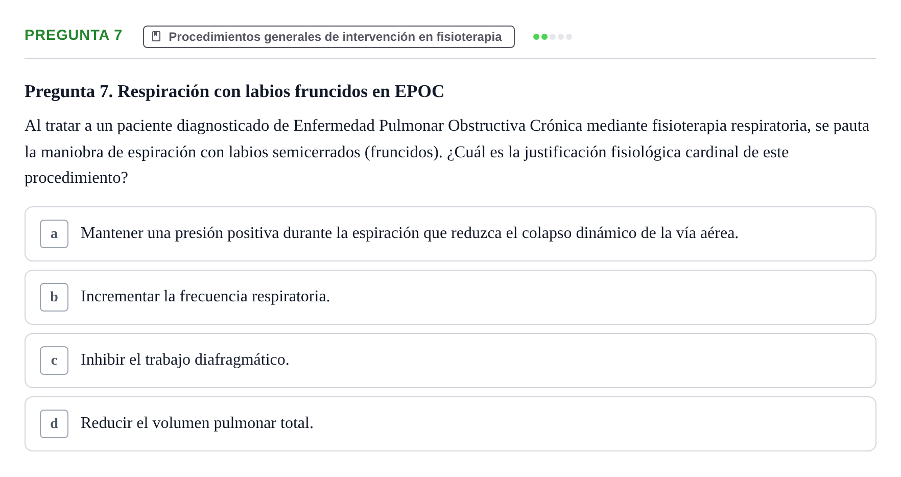 Enunciado: Pregunta 7