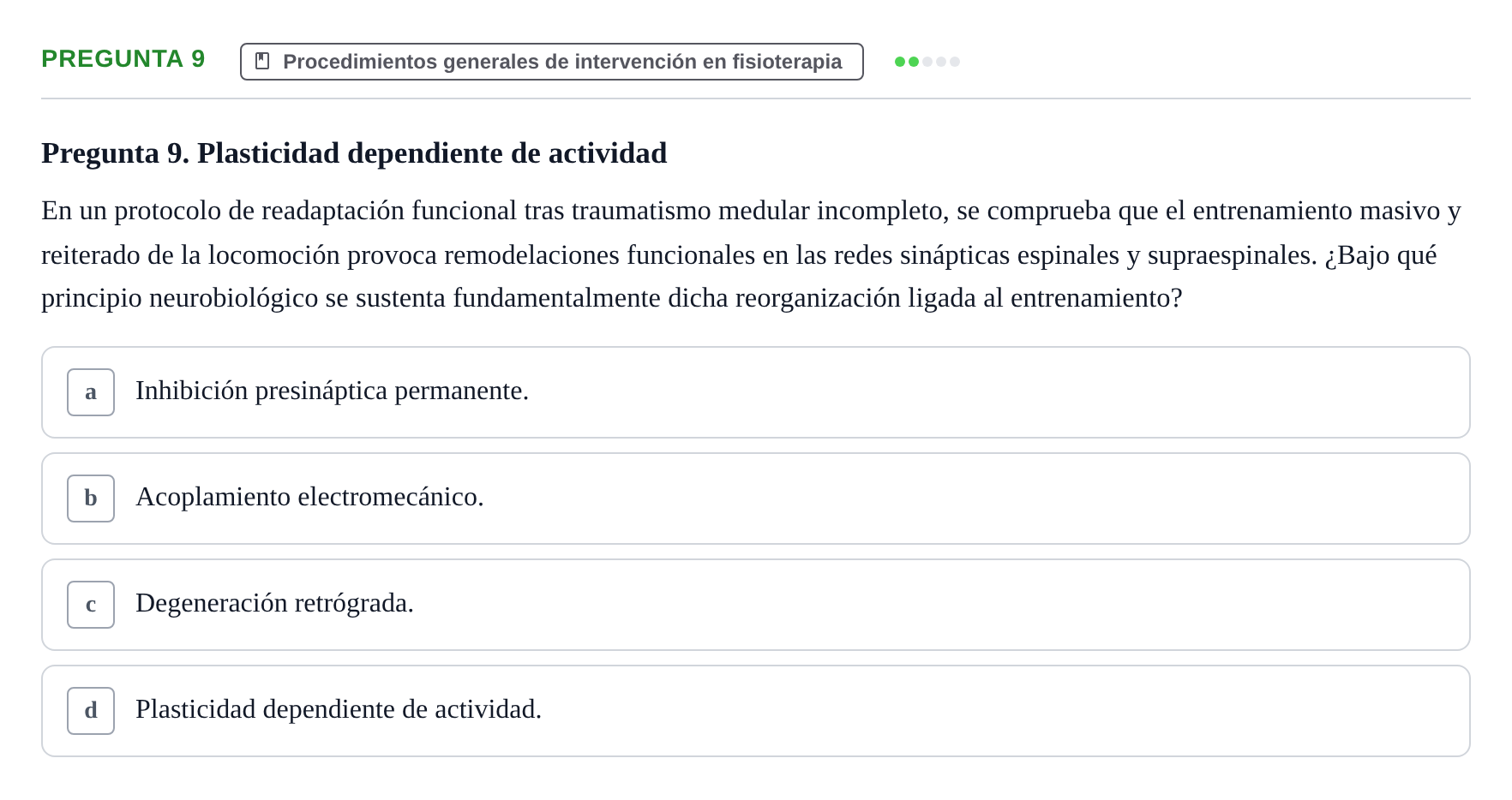 Enunciado: Pregunta 9