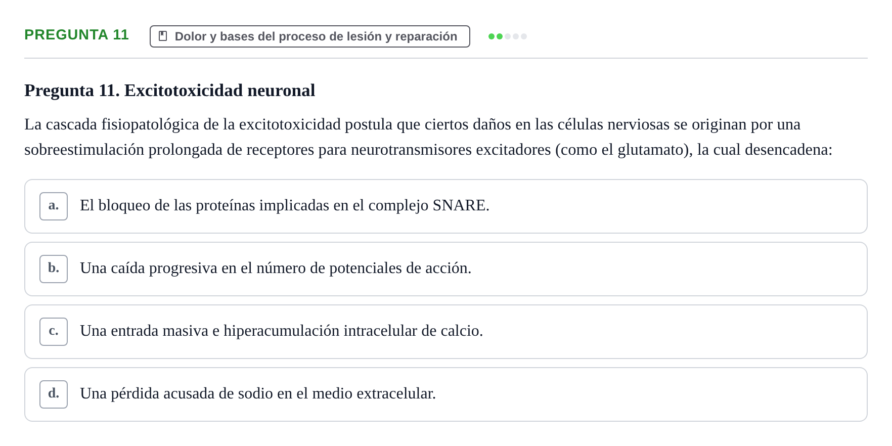 Enunciado: Pregunta 11