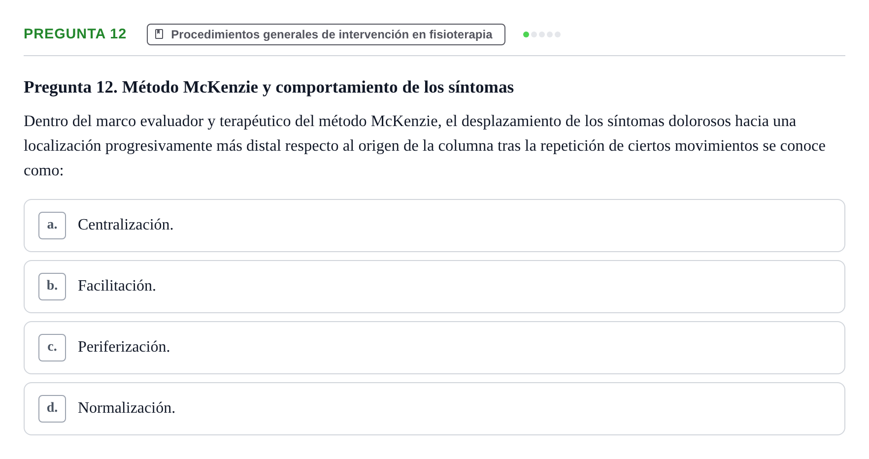 Enunciado: Pregunta 12