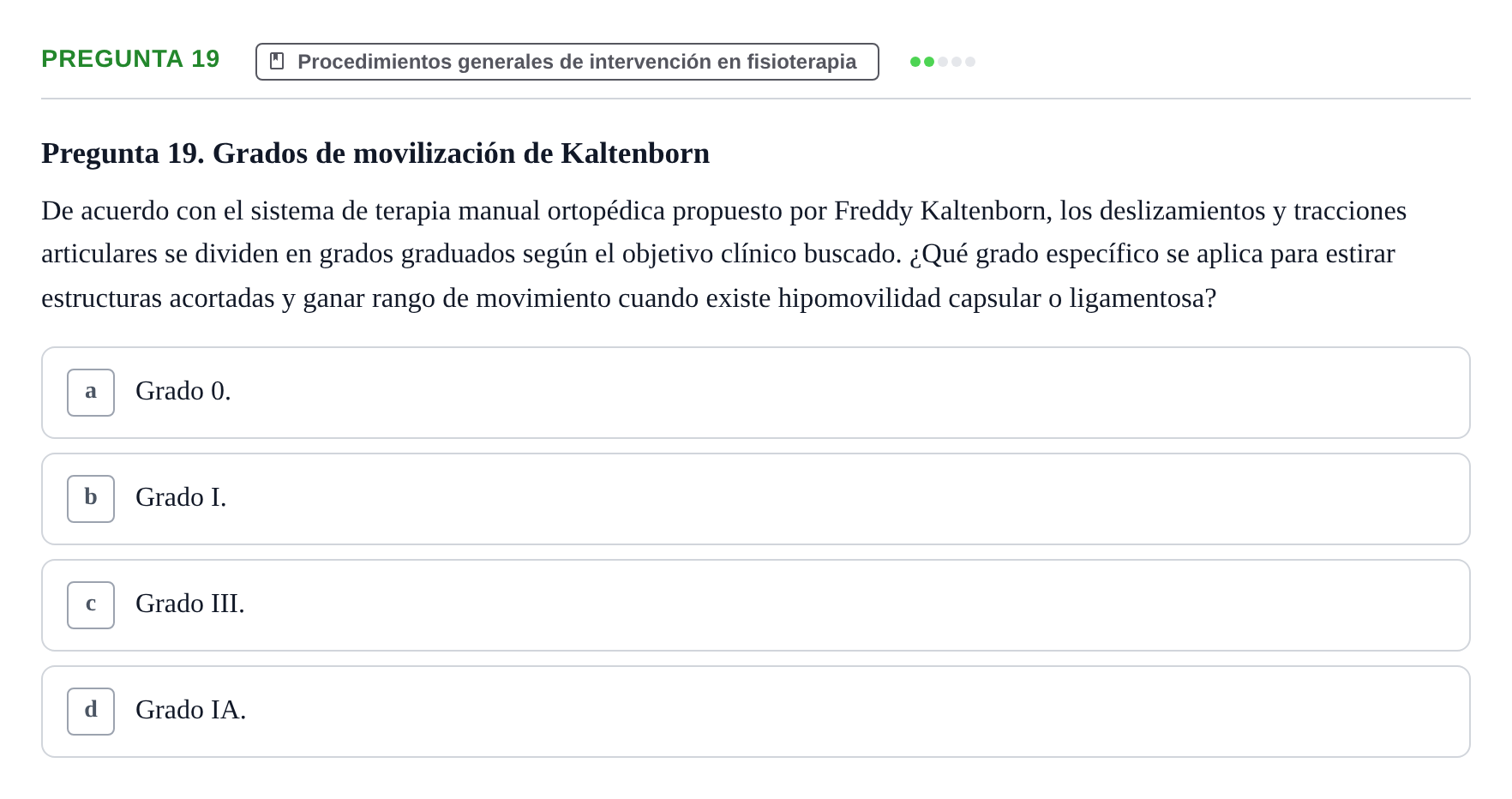 Enunciado: Pregunta 19