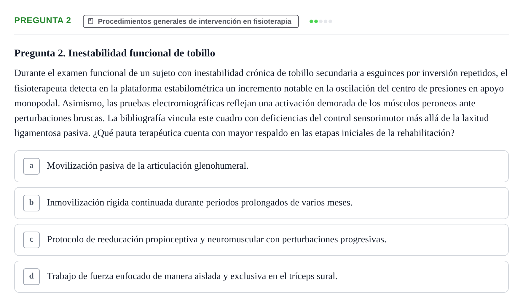 Enunciado: Pregunta 2