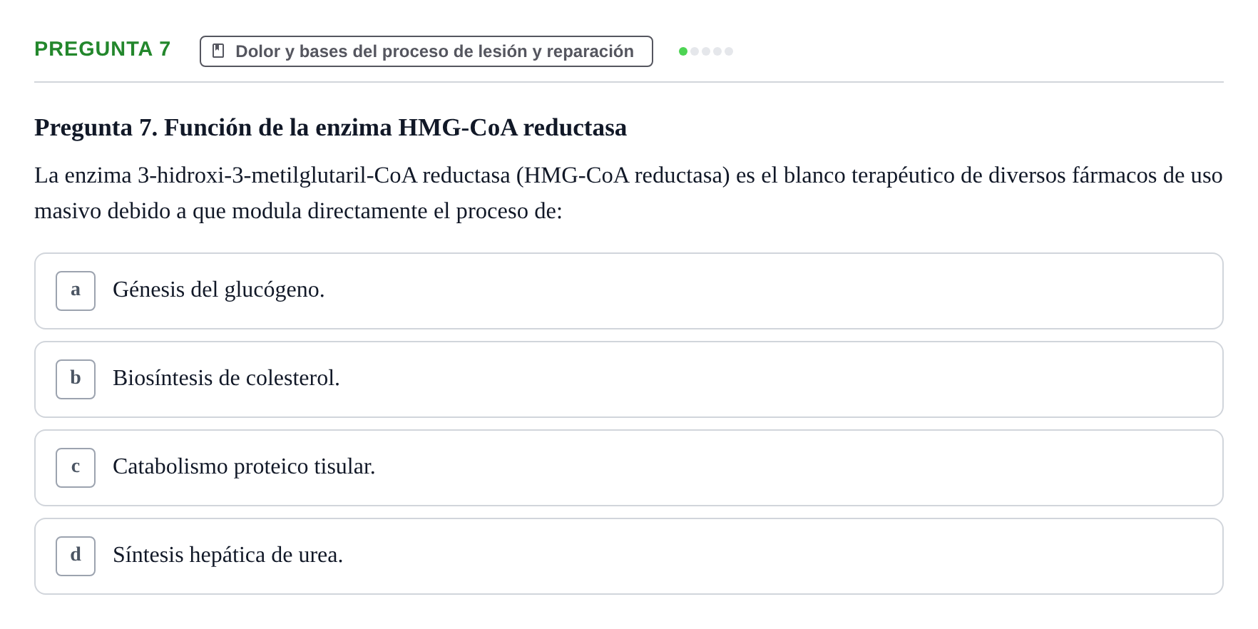 Enunciado: Pregunta 7