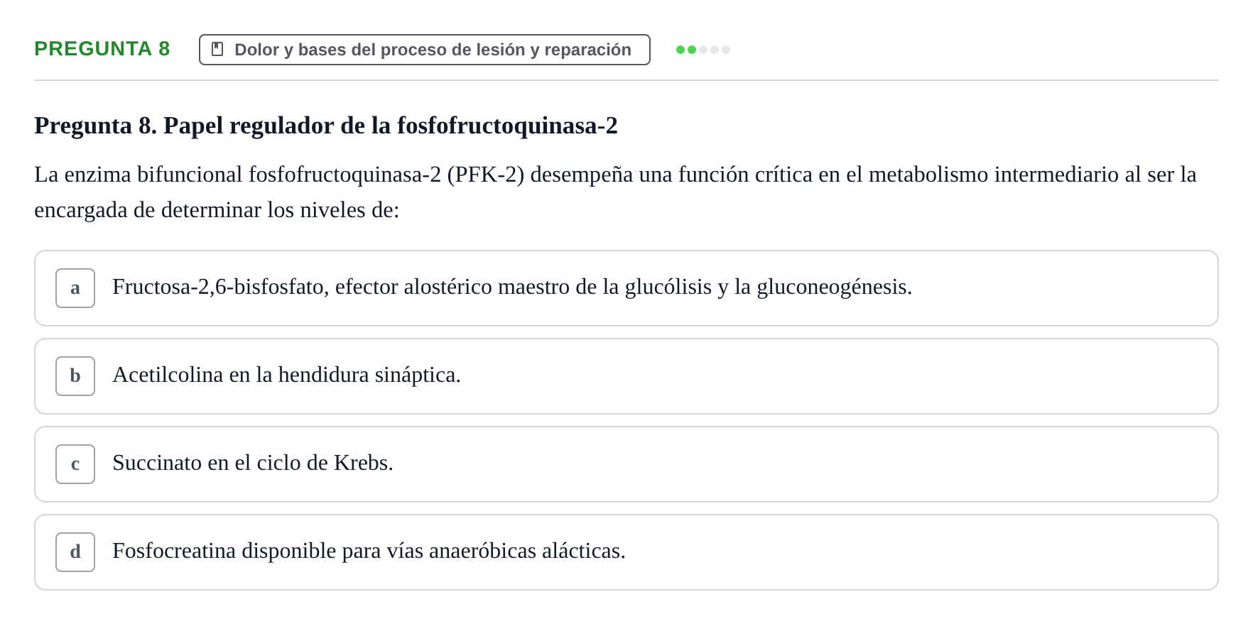 Enunciado: Pregunta 8
