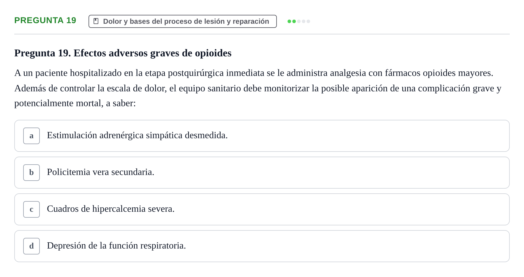 Enunciado: Pregunta 19
