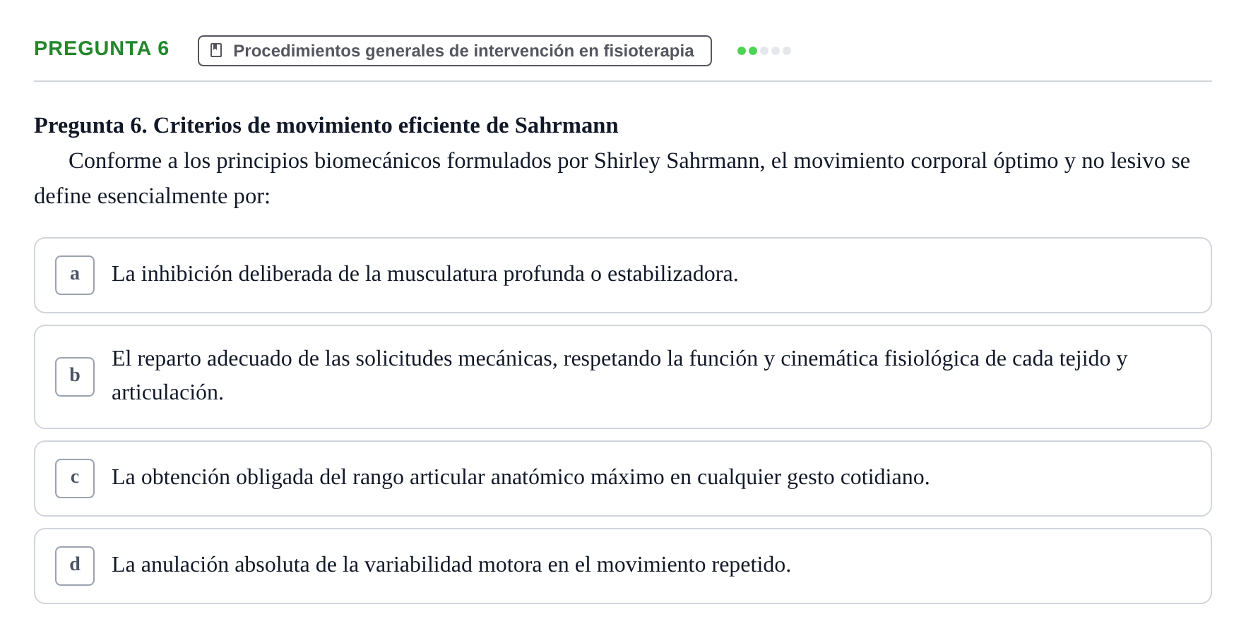 Enunciado: Pregunta 6