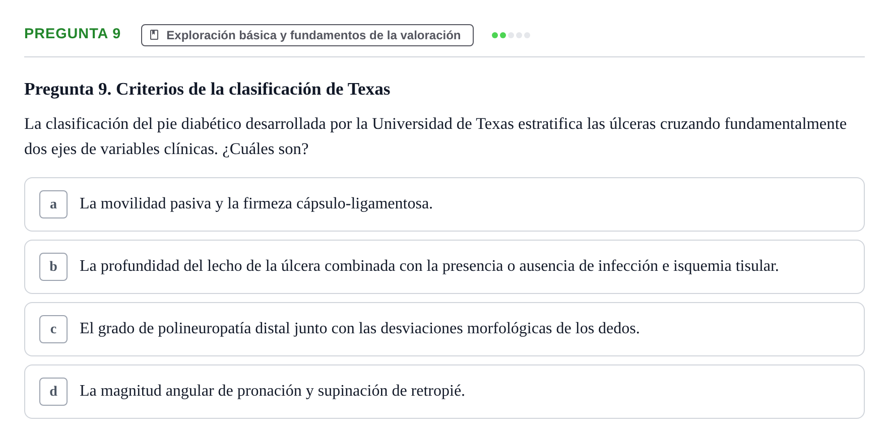 Enunciado: Pregunta 9