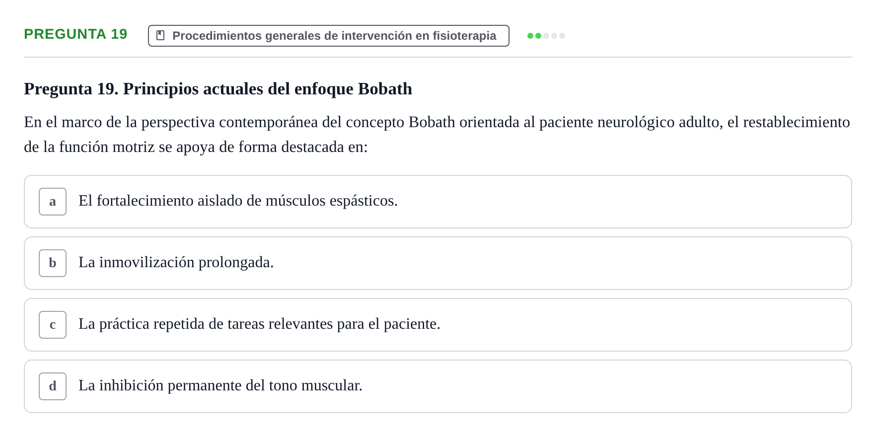 Enunciado: Pregunta 19