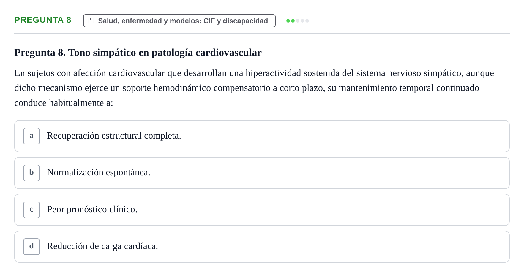 Enunciado: Pregunta 8