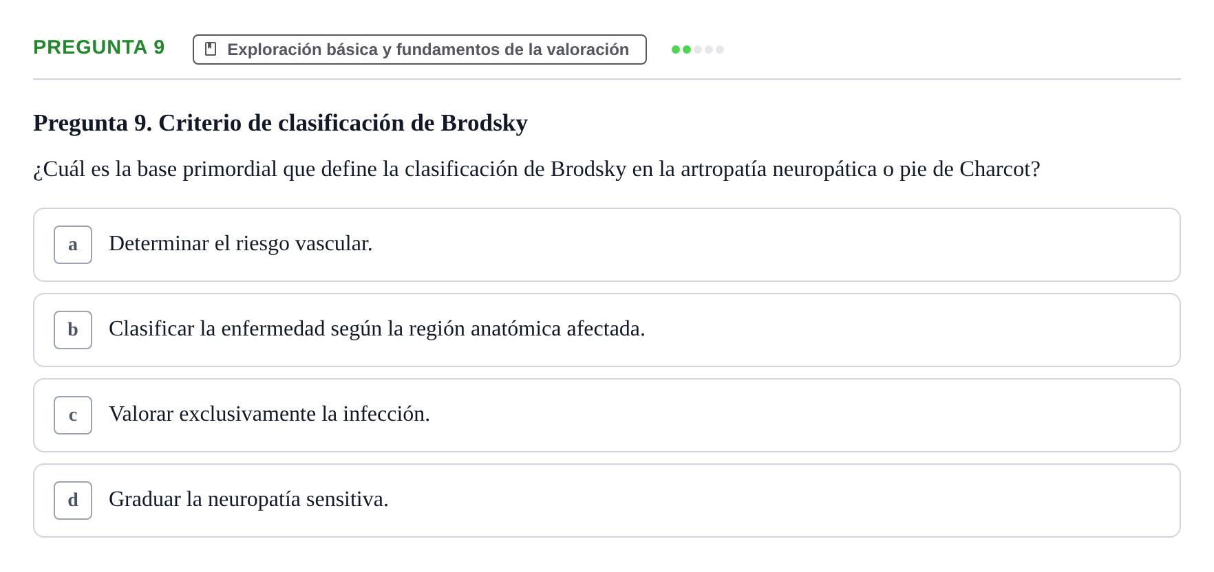 Enunciado: Pregunta 9