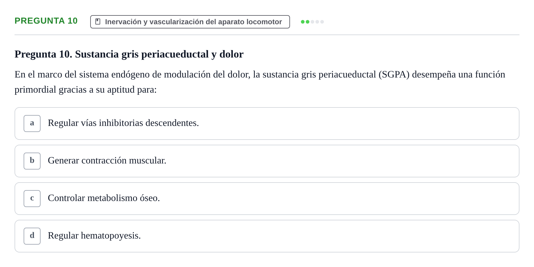 Enunciado: Pregunta 10