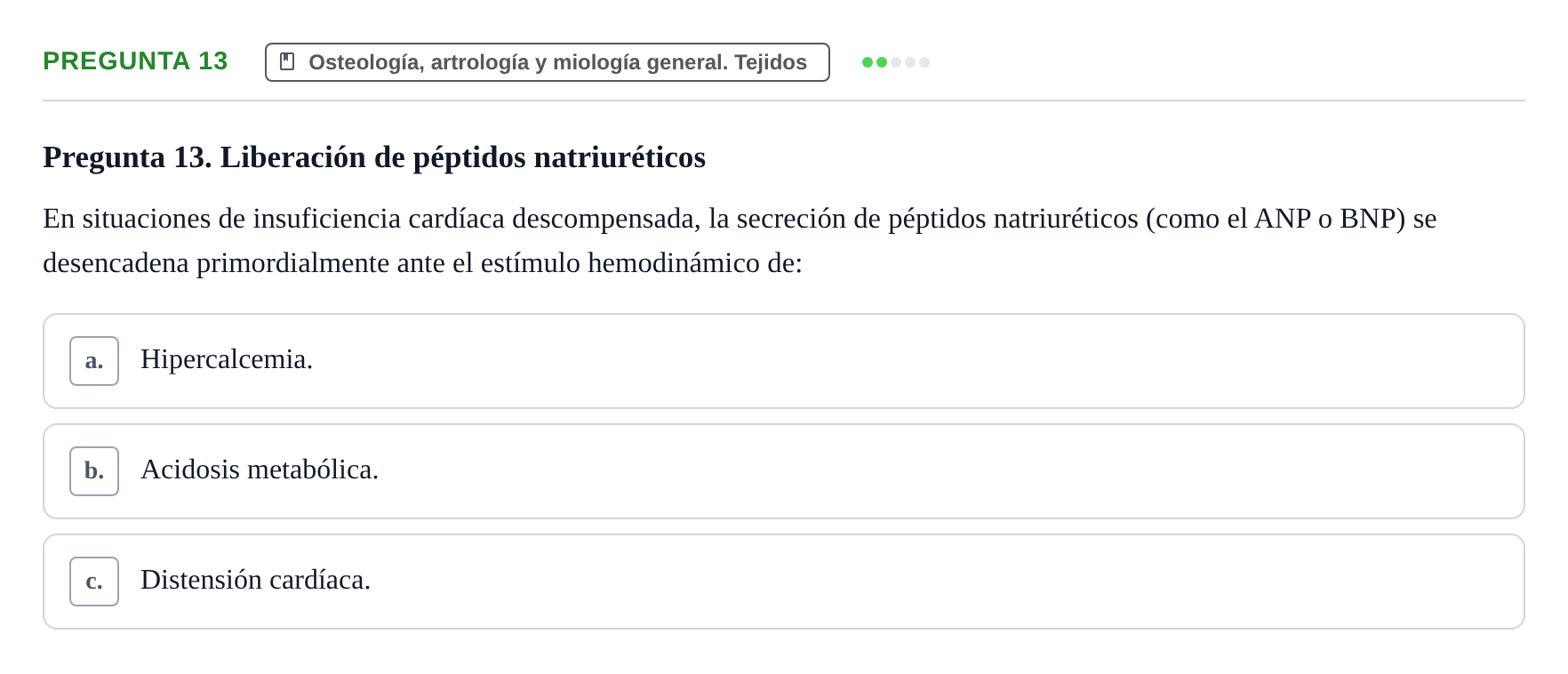 Enunciado: Pregunta 13