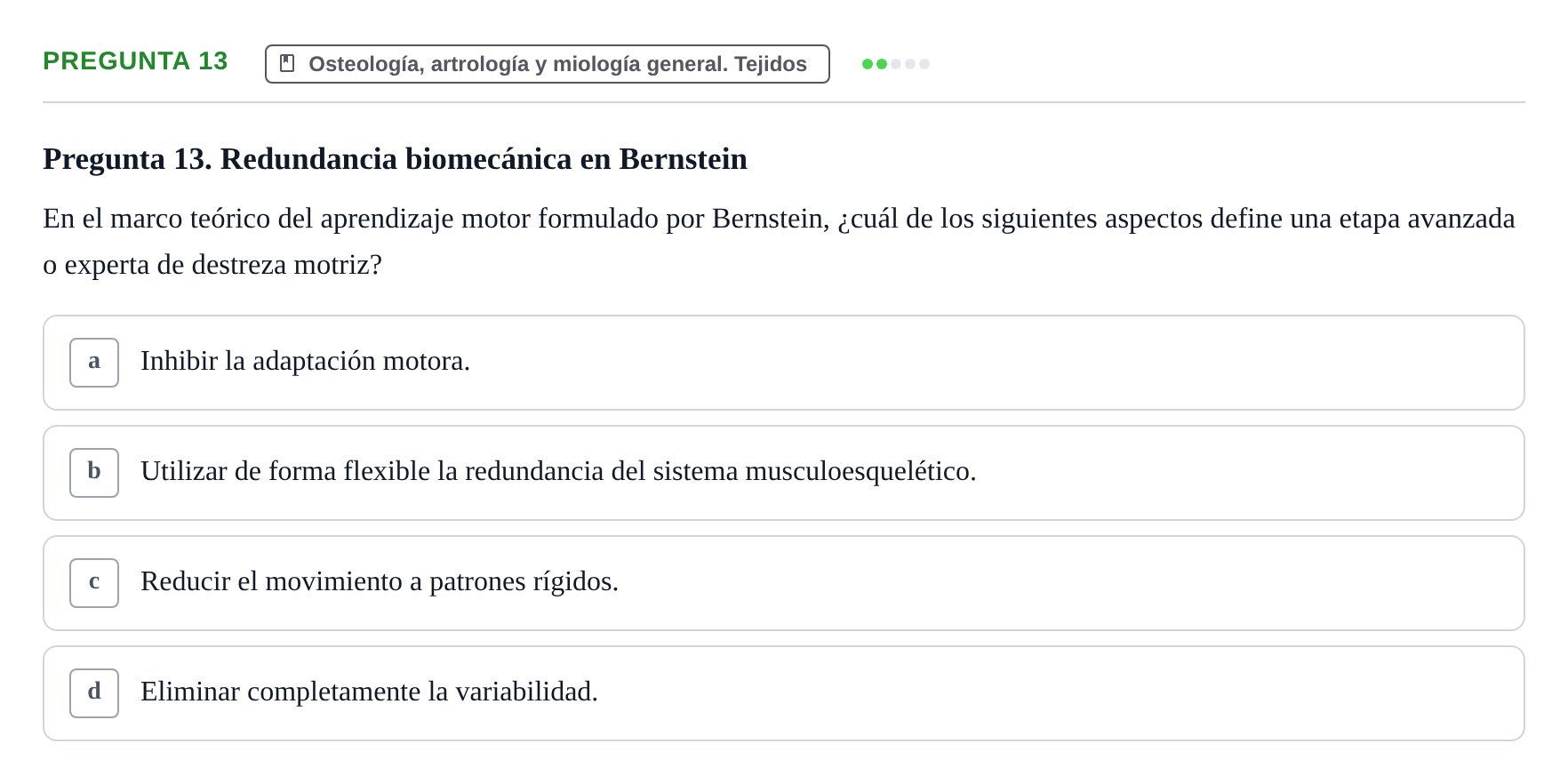 Enunciado: Pregunta 13