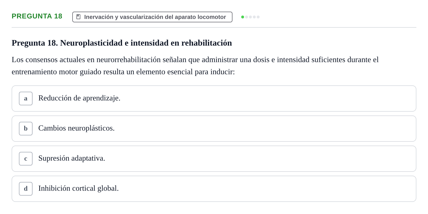 Enunciado: Pregunta 18