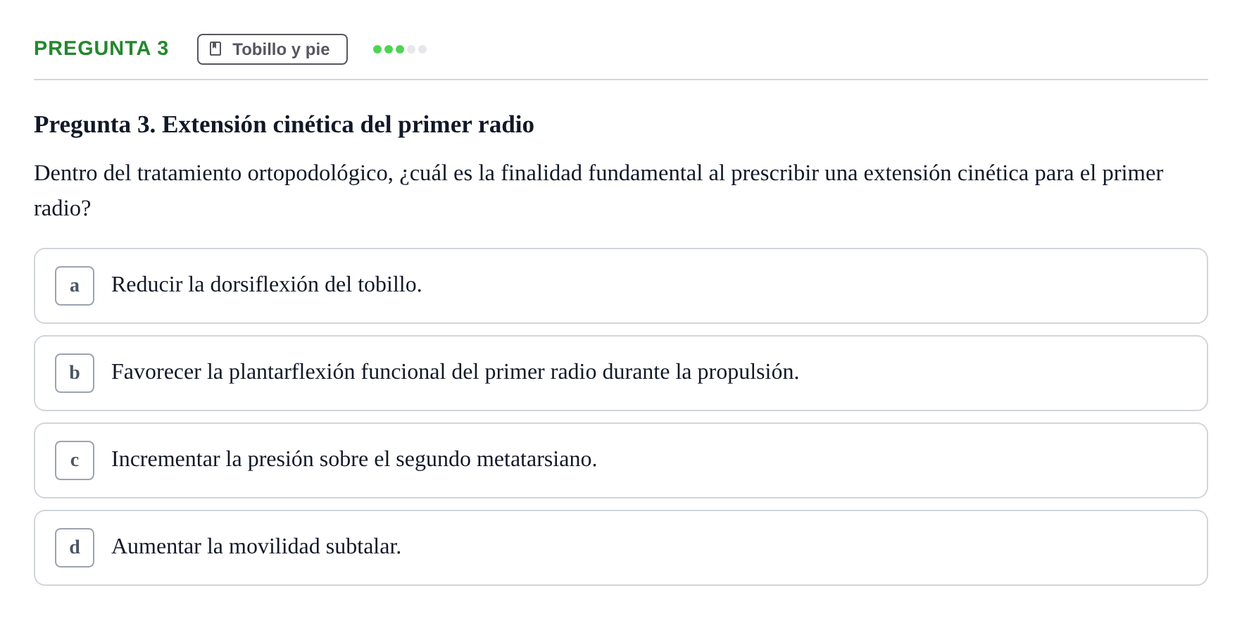 Enunciado: Pregunta 3