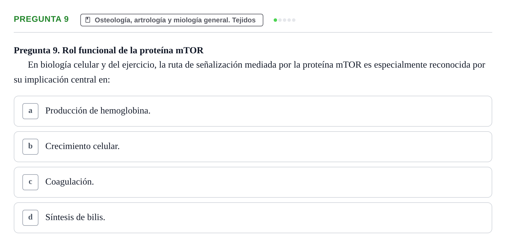 Enunciado: Pregunta 9