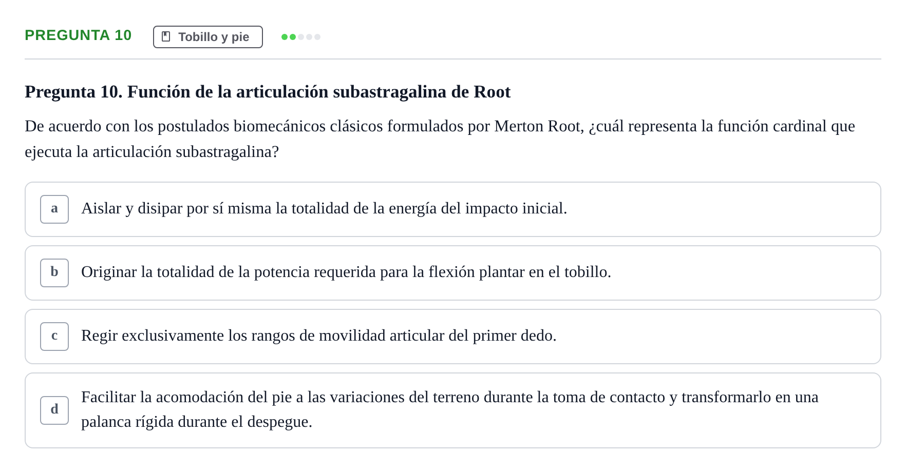 Enunciado: Pregunta 10