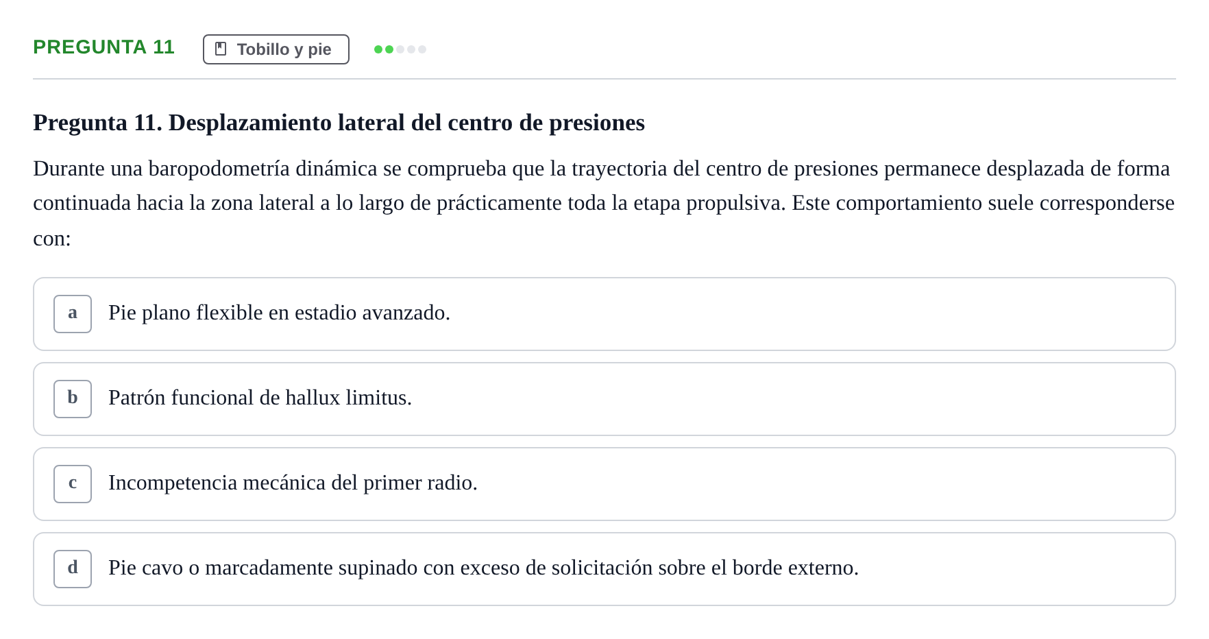 Enunciado: Pregunta 11