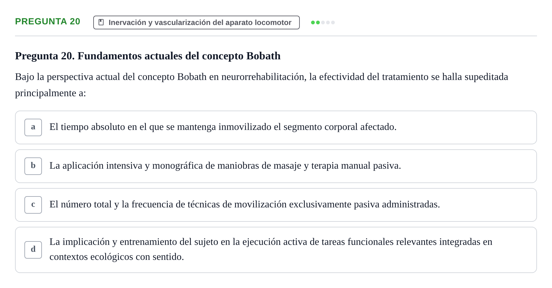 Enunciado: Pregunta 20