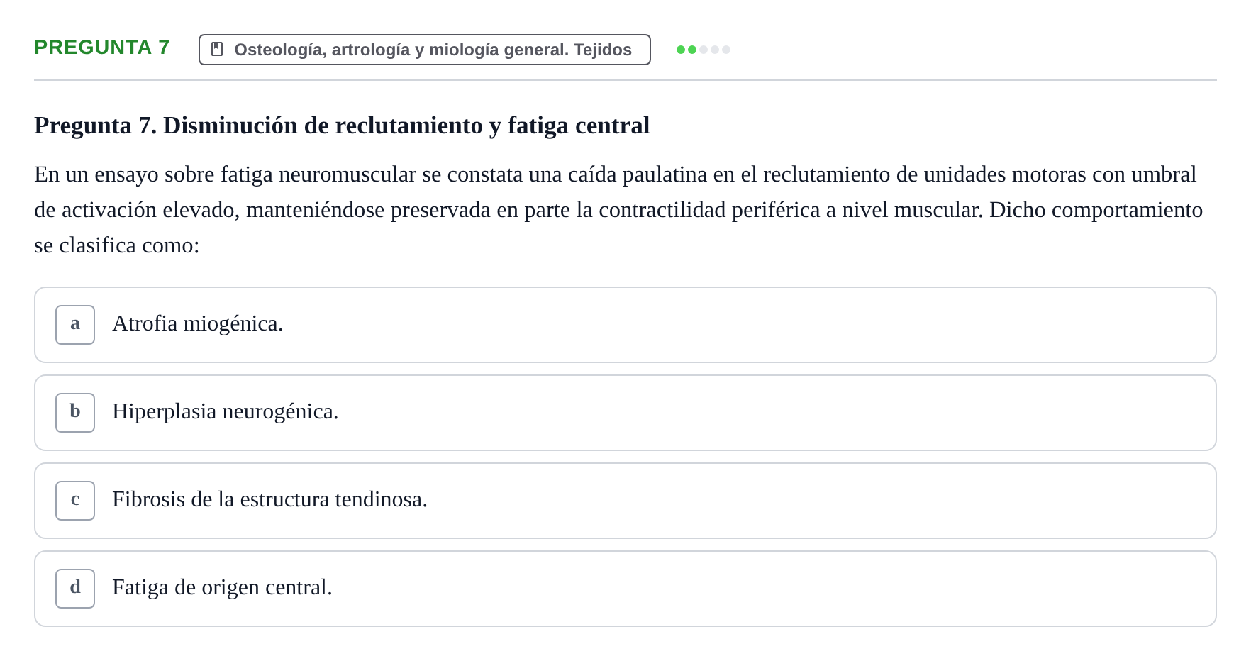 Enunciado: Pregunta 7