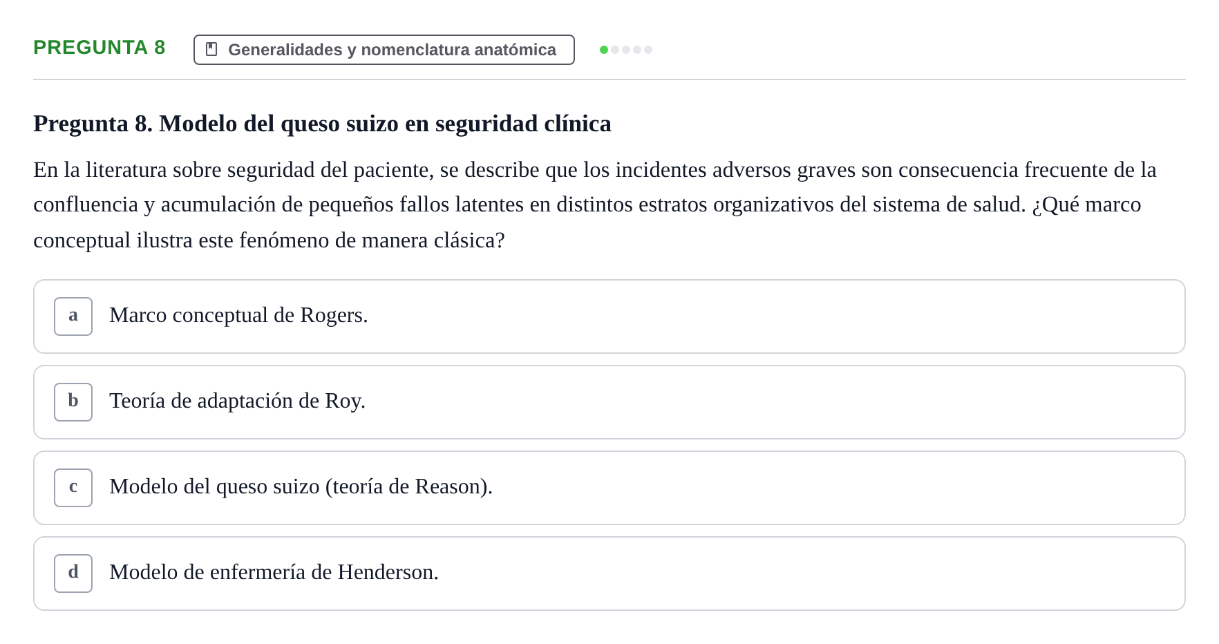 Enunciado: Pregunta 8
