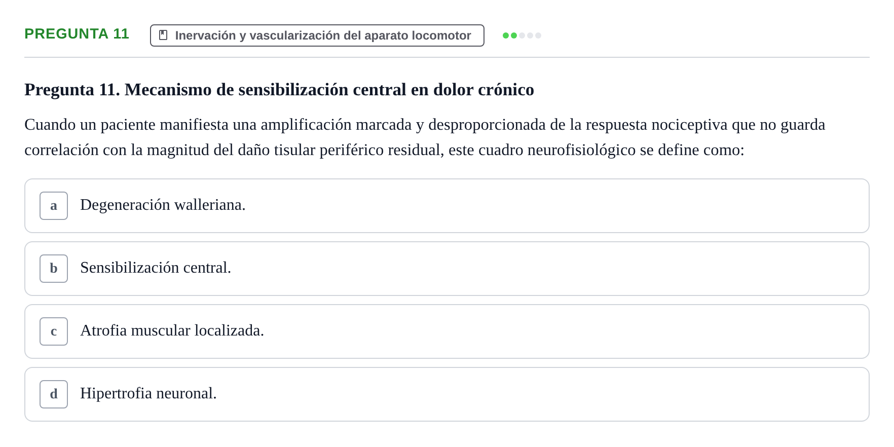 Enunciado: Pregunta 11