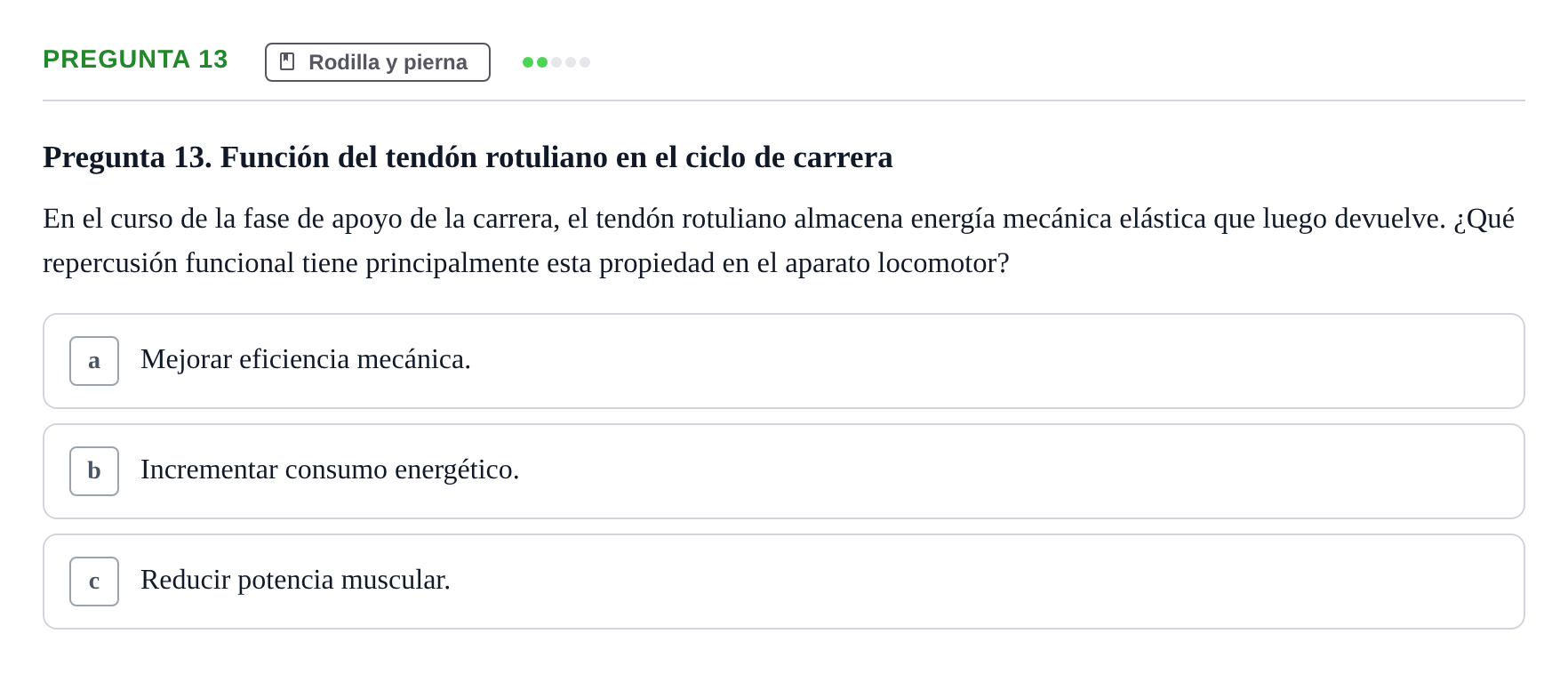 Enunciado: Pregunta 13