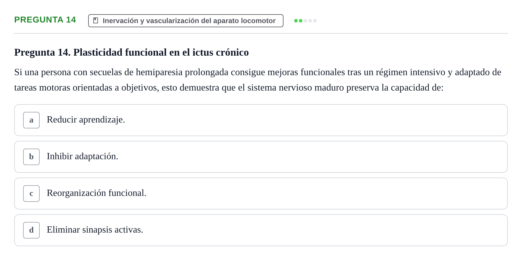 Enunciado: Pregunta 14