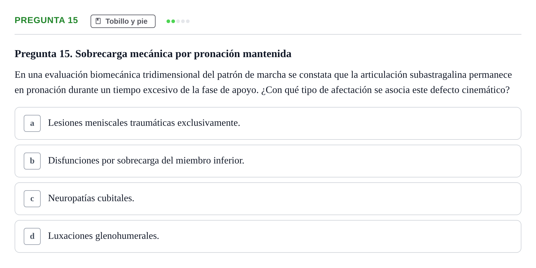 Enunciado: Pregunta 15