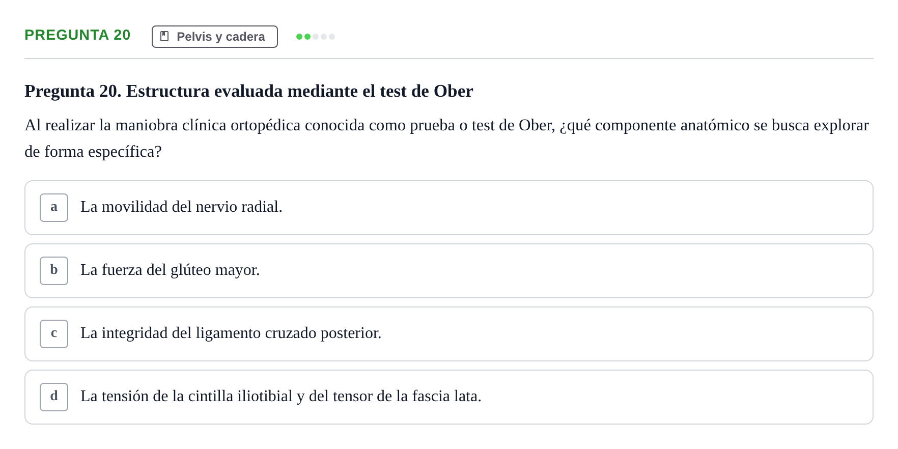 Enunciado: Pregunta 20