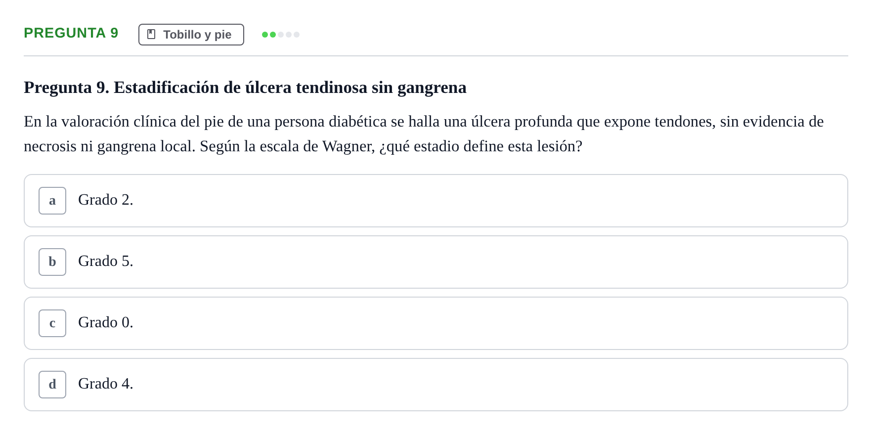 Enunciado: Pregunta 9