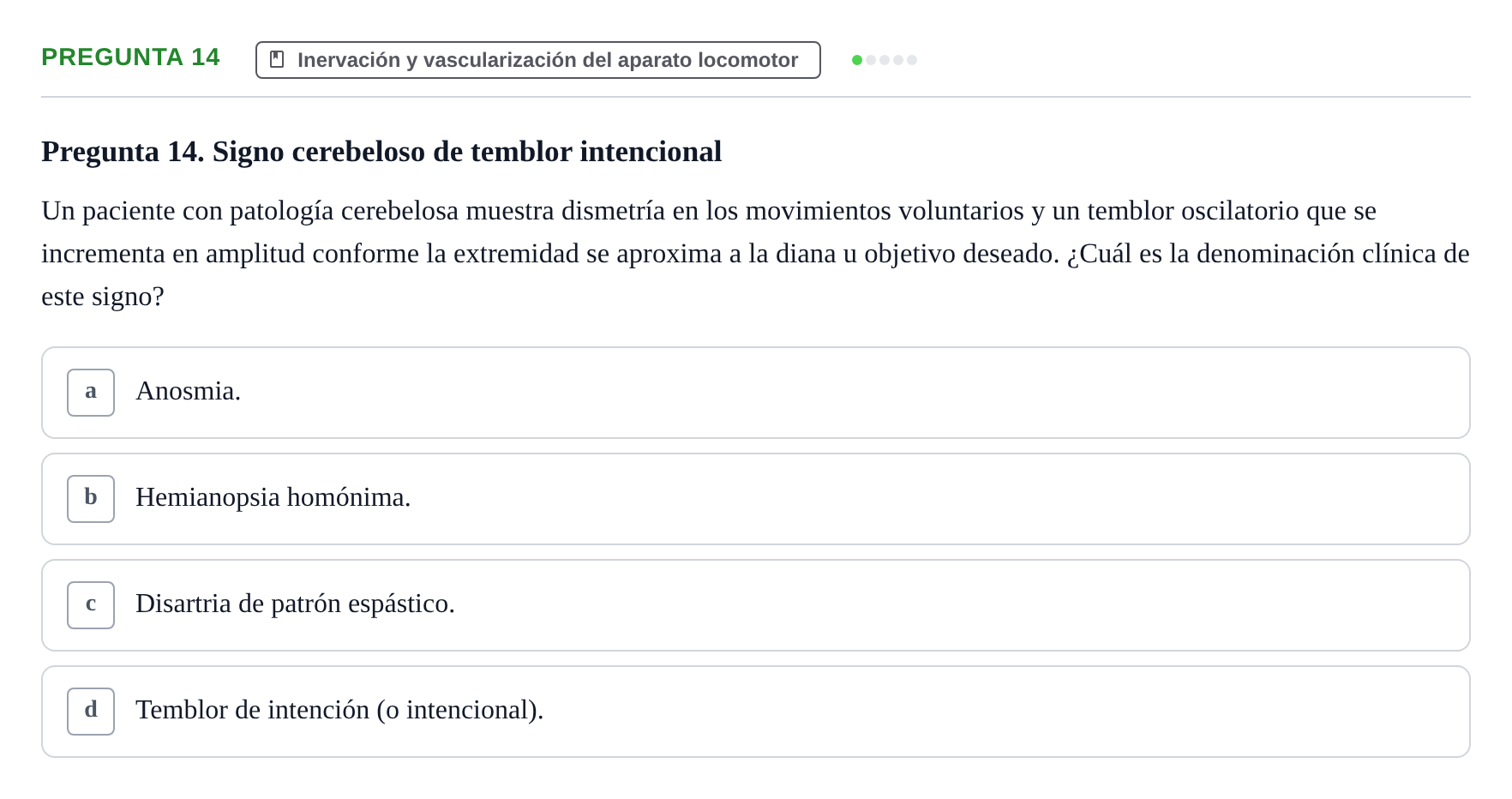 Enunciado: Pregunta 14