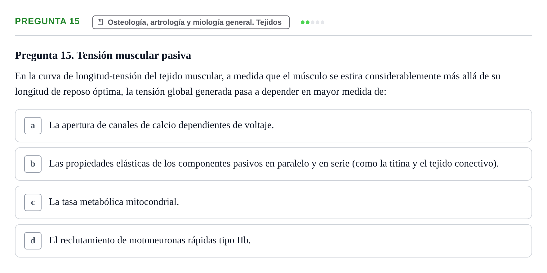 Enunciado: Pregunta 15