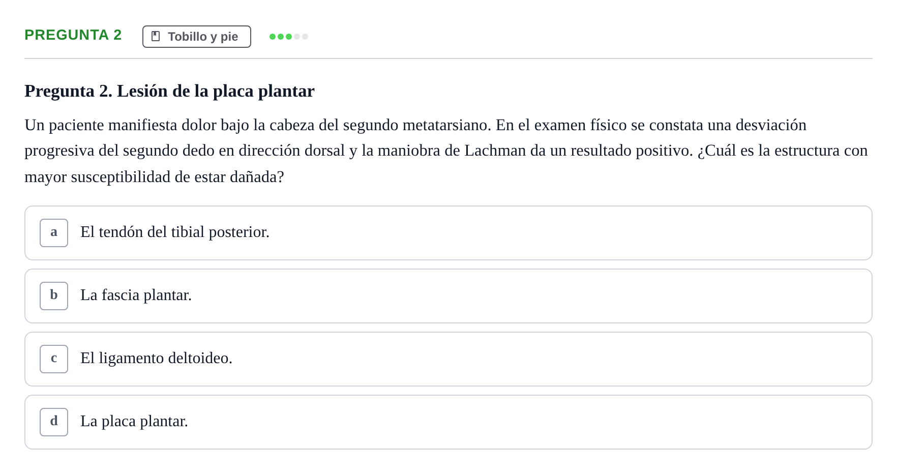 Enunciado: Pregunta 2