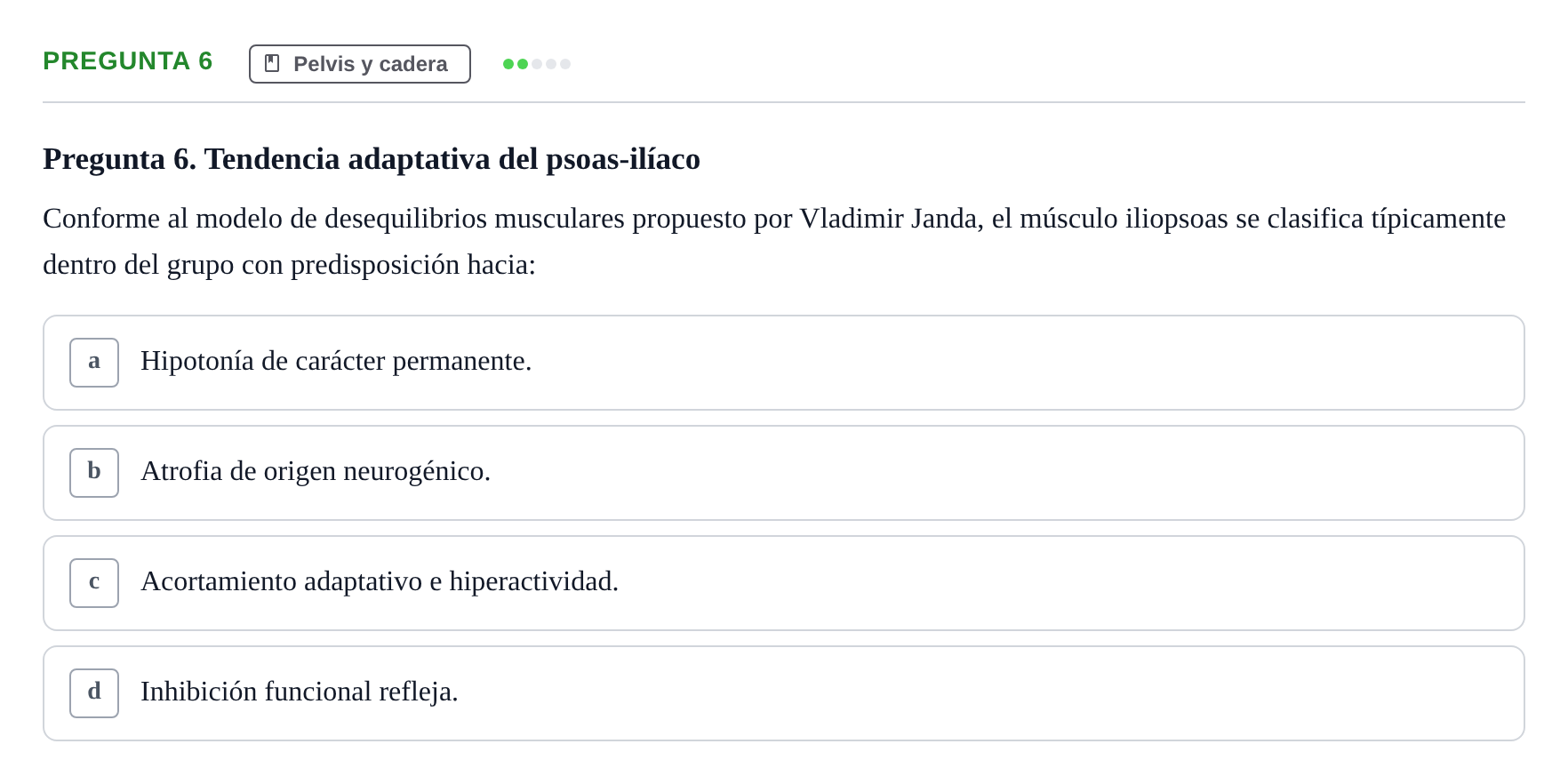 Enunciado: Pregunta 6